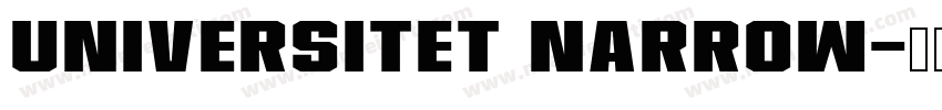 Universitet Narrow字体转换